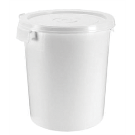 Seau blanc plastique 33L inviolable 2 poignées Seau blanc plastique 33L inviolable 2 poignées