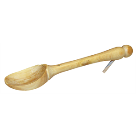 Cuillère à miel/confiture avec tenon, en buis 13cm (fabrication artisanale)