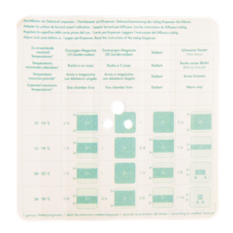 Papiers buvards pour diffuseur LIEBIG, le sachet de 40