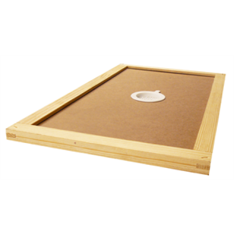 Couvre-cadres Dadant 6 en isorel encadré (34 mm), percé avec bouchon