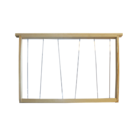 Cadre de corps Dadant PREMIUM filé INOX oblique