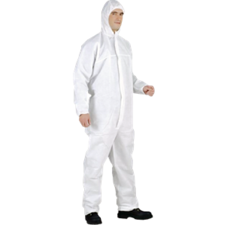 Combinaison à capuche BASICLEAN "jetable" élastics capuche, manches, chevilles T4