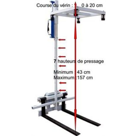 Accessoire chenillard K65 : Presse à ruche hydraulique (carré OU ligne)
