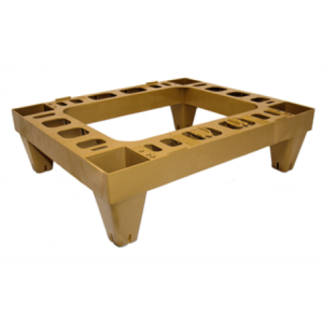 Palette pour 1 ruche ou 1 fut plastique NICOT 441*530mm