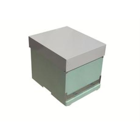 Ruche polystyrène Dadant 10 QUARTI complète avec partition, nourrisseurs, double entrée