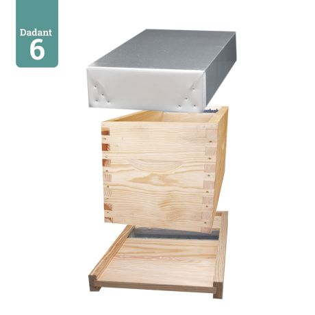 Ruchette Dadant 6 NATURAPI en pin maritime 15F1