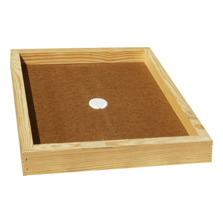 Couvre-cadres Dadant 8 NATURAPI 5/25mm percé avec bouchon plastique aéré