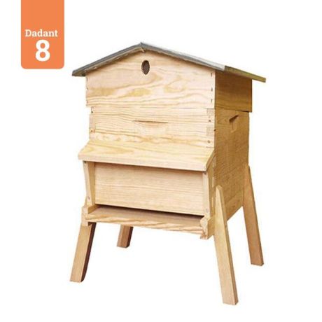 Ruche Dadant 8 Chalet NATURAPI en pin maritime 17F31