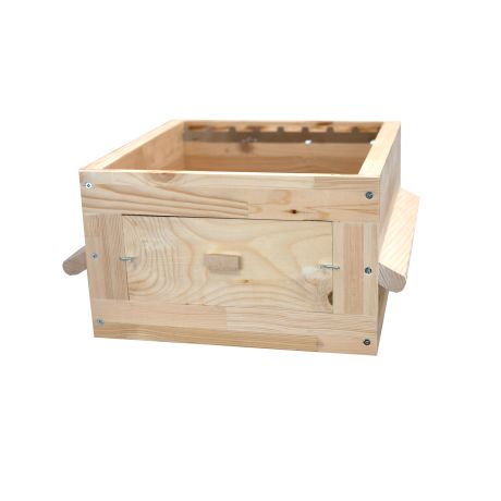 Corps Warré 8 VISIO 1 vitre plexi, en épicéa, pour 8 cadres droits