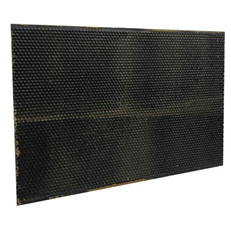 Feuille alvéolée noire en plastique, pré-cirée, au format corps Dadant, la feuille