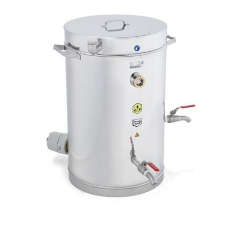 Fondoir Nettoyeur de cire double paroi 75L, 0-150°C (stérilisateur)