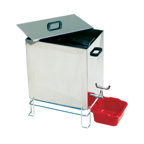 Chaudière cire inox rectangulaire 16 cadres