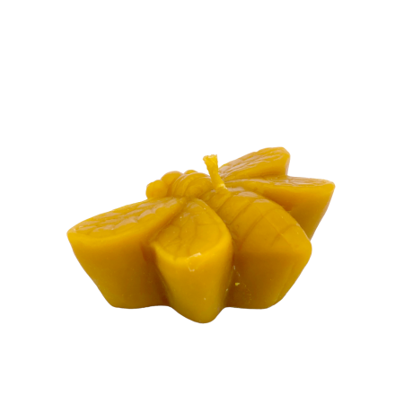 Bougie en cire d'abeille "petite abeille" 25x65mm