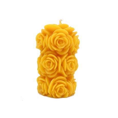 Bougie "Buisson de rose" à la cire d'abeille 