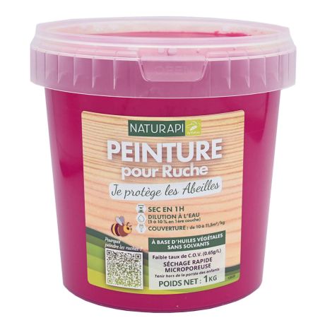 Peinture pour ruche NATURAPI, le pot de 1kg