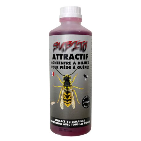 Attractif LIQUIDE guêpes et frelons Ingrédients d'origine naturelle