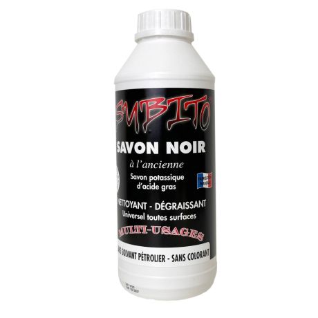 Savon Noir concentré à diluer dans l'eau, flacon 1L