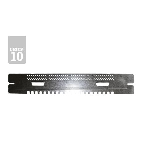 Entrée 380mm lisse avec glissières ouverture été/fermeture aérée