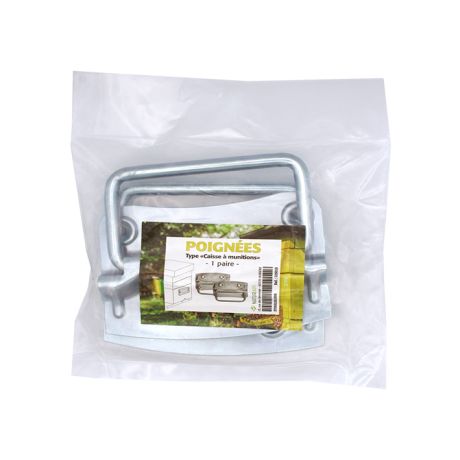 Poignées de ruche zinc, la paire