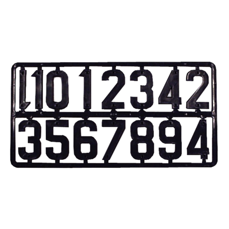 Plaque de chiffres pour immatriculation du rucher