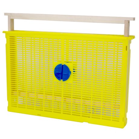 Cage à reine partition plastique pour 1 cadre Dadant