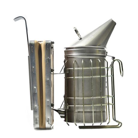 Enfumoir inox 100mm ONETOBEE avec protection et porte lève-cadre incorporé