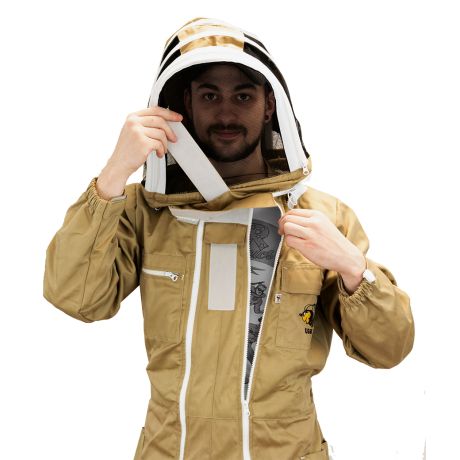 Combinaison LEGA marron double-zip voile anglais Taille M