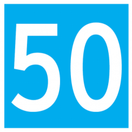 Carte de marquage CARRE - 50 dossards numérotés