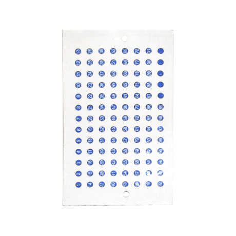 Carte de marquage 99 numéros, couleur BLEUE, la carte