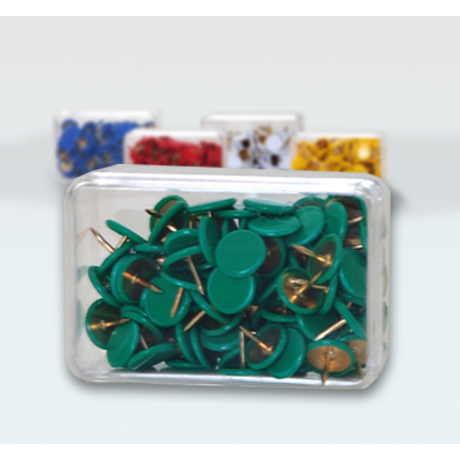 Boite de 100 punaises vertes