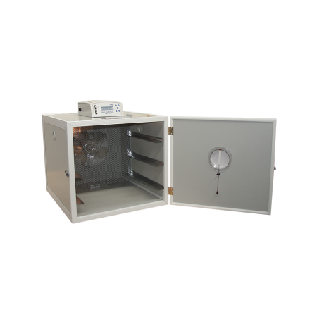 Couveuse HOBBYPRO 100 PREMIUM parois acier isolées (3 niveaux, environ 300 cellules) 120W