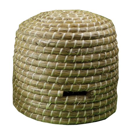 Ruche paille traditionelle Grand Modèle 