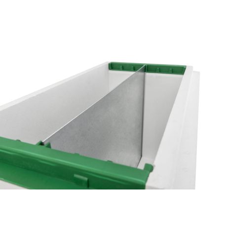 Partition en tôle galvanisée pour ruchette Dadant 6 haute densité (460112)