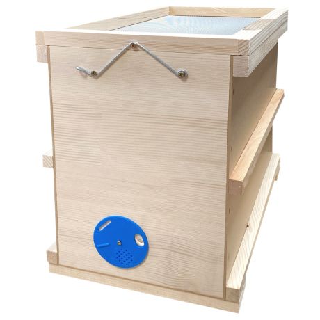 Ruchette Dadant 6 de transport, contre plaqué/bois, couvre cadre entièrement ventilé