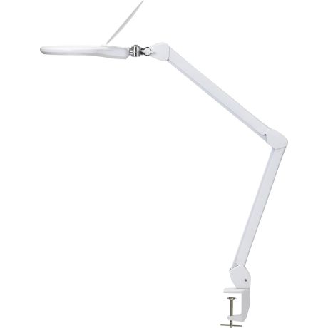 Lampe loupe à double LED  bras double articulé