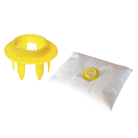 Distripâte, emporte-pièce pour sachet de nourrissement solide