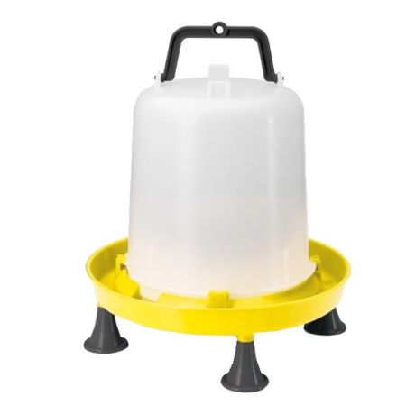 Abreuvoir 10L à siphon avec poignée jaune