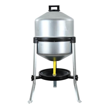 Abreuvoir en tôle galvanisée grande contenance 22L sur pieds