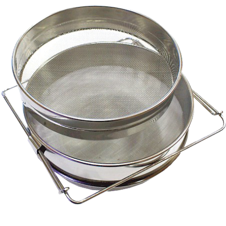 Passoire coulisse inox DOUBLE TAMIS 