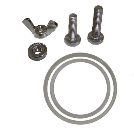 Kit 2 joints avec visserie pour robinet clapet plastique 40/49