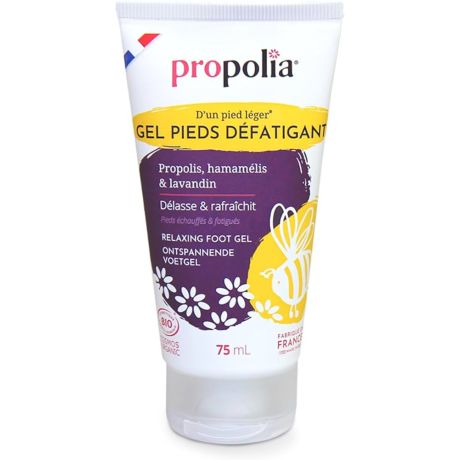 Gel pieds défatigant, BIO, Propolia, le tube de 75ml