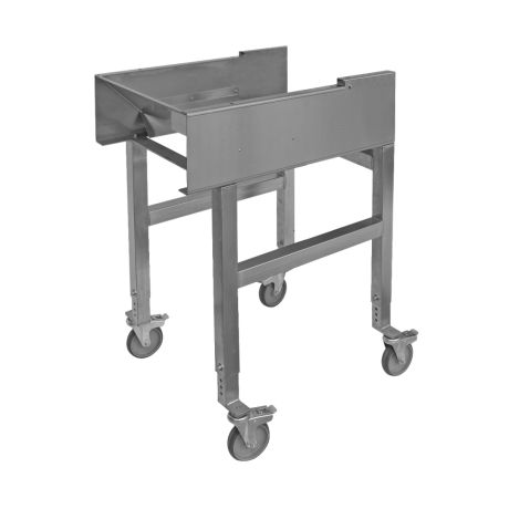 Support inox sur roulettes pour machine à désoperculer LEGA DV2