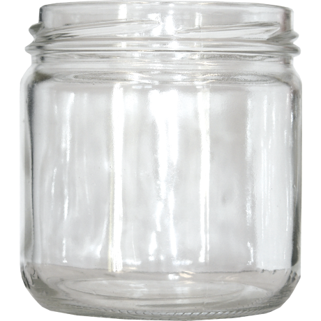 Pot en verre 390ml T082 droit bas Chonig, LE PACK DE 12