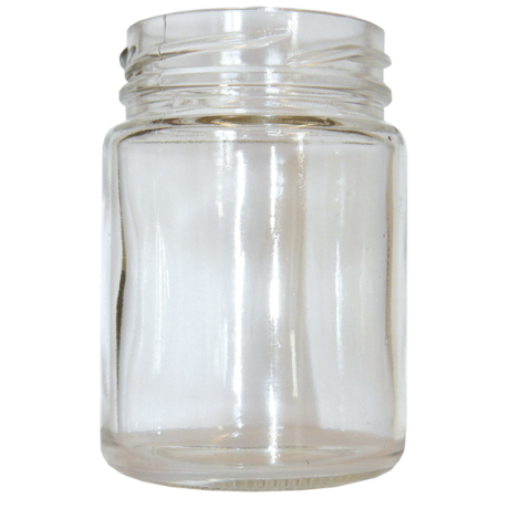 Pot en verre droit 106ml TO48, LE PACK DE 20