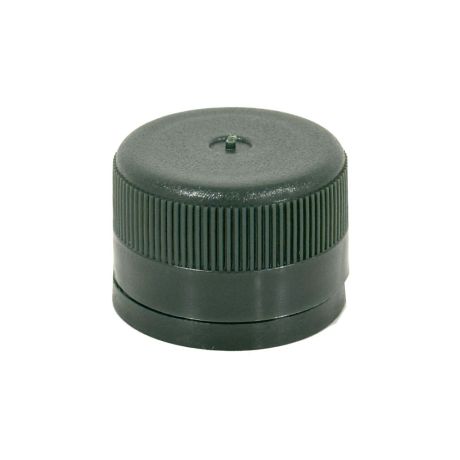 Bouchon plastique vert AVEC BEC VERSEUR pour Marasca/Dorica 25 et 50 cl à visser, le sachet de 12 