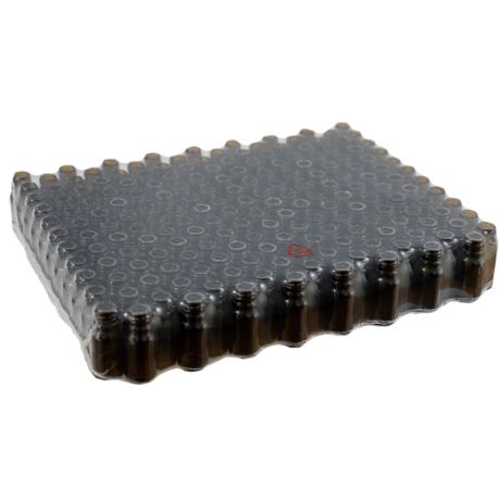 Flacon verre ambré 10ml TO18, LE PACK DE 187 flacons