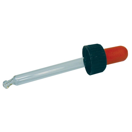 Bouchon pour flacon 30ml compte-goutte avec aspiration TO18mm, LE SACHET DE 10