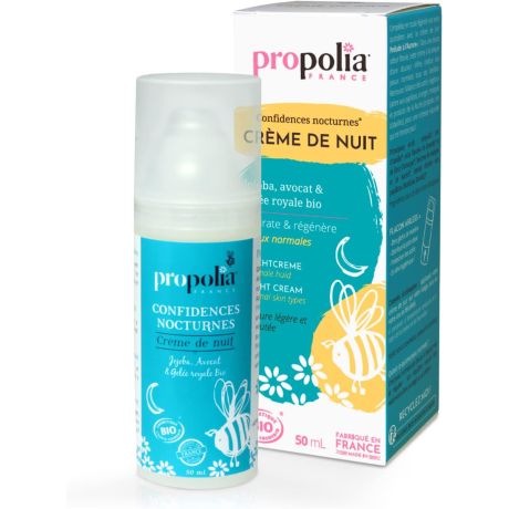 Crème de nuit BIO, pour peaux normales PROPOLIA, l'unité 