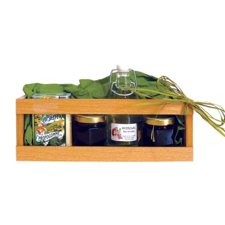 Coffret bois pour 4 pots 50g