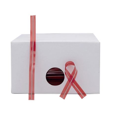 Lien cello armé rouge, la boite de 2000 Lien cello armé rouge, la boite de 2000